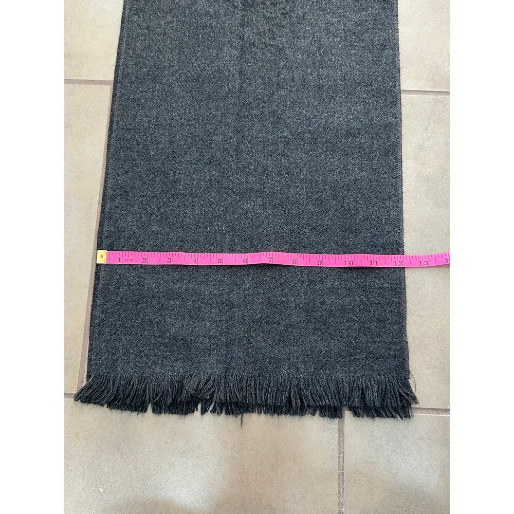 Men's or Women's Soft Black Knit Scarf - Picture 4 of 5